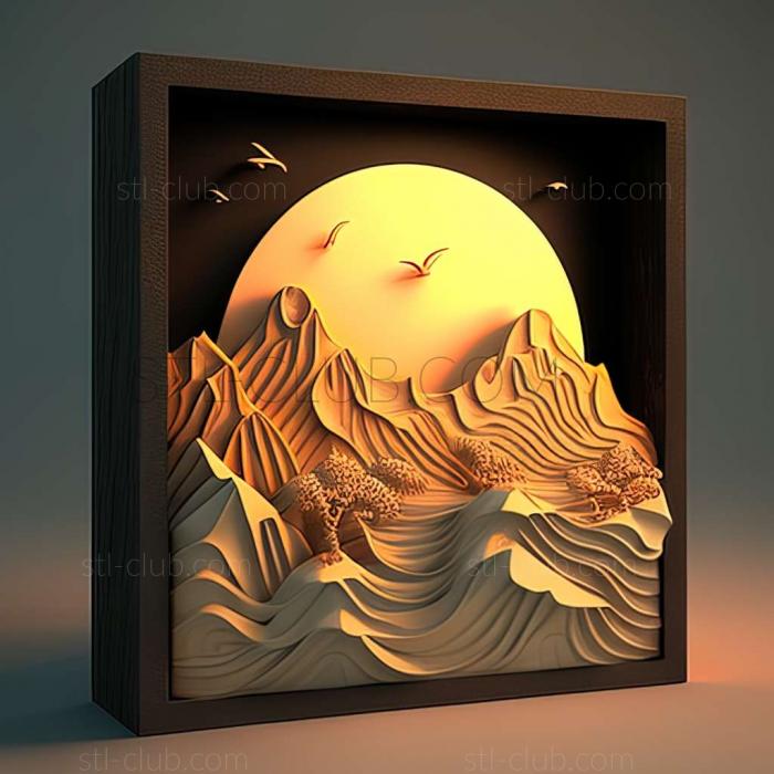 3D model sunrise (STL)